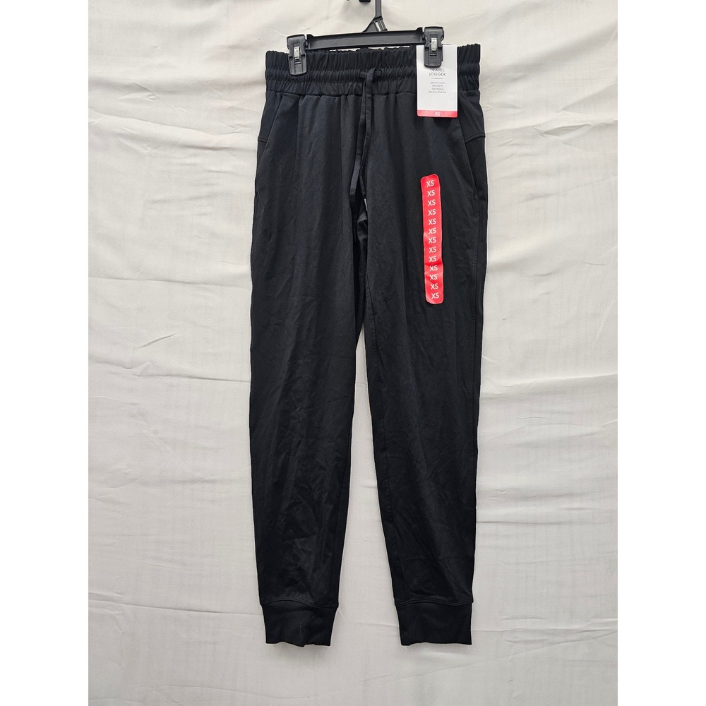 Member's Mark Womens Travel Jogger Pants Black Nylon Blend Casual Size XS